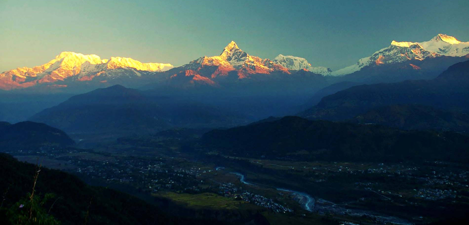 Zonsondergang vanaf Sarangkot