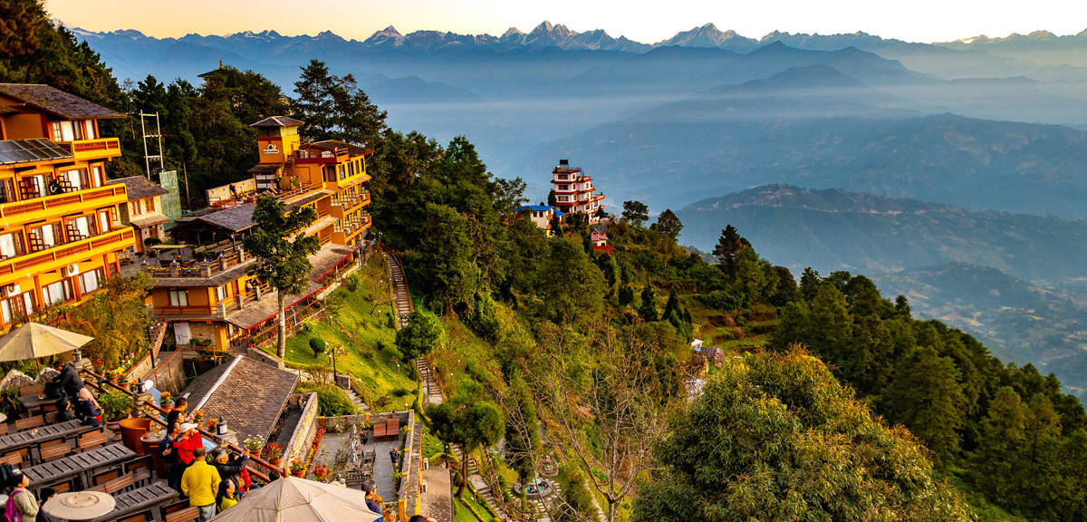 Het indrukwekkende Hotel Country Villa in Nagarkot