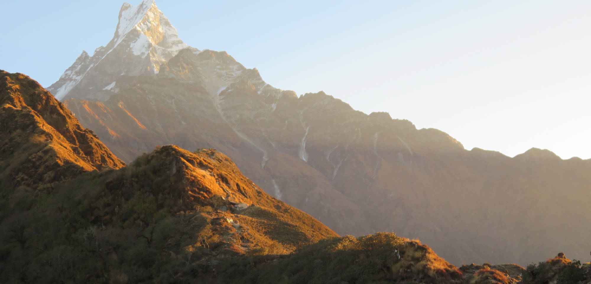 Vroeg op pad naar het Mardi Himal Viewpoint ...