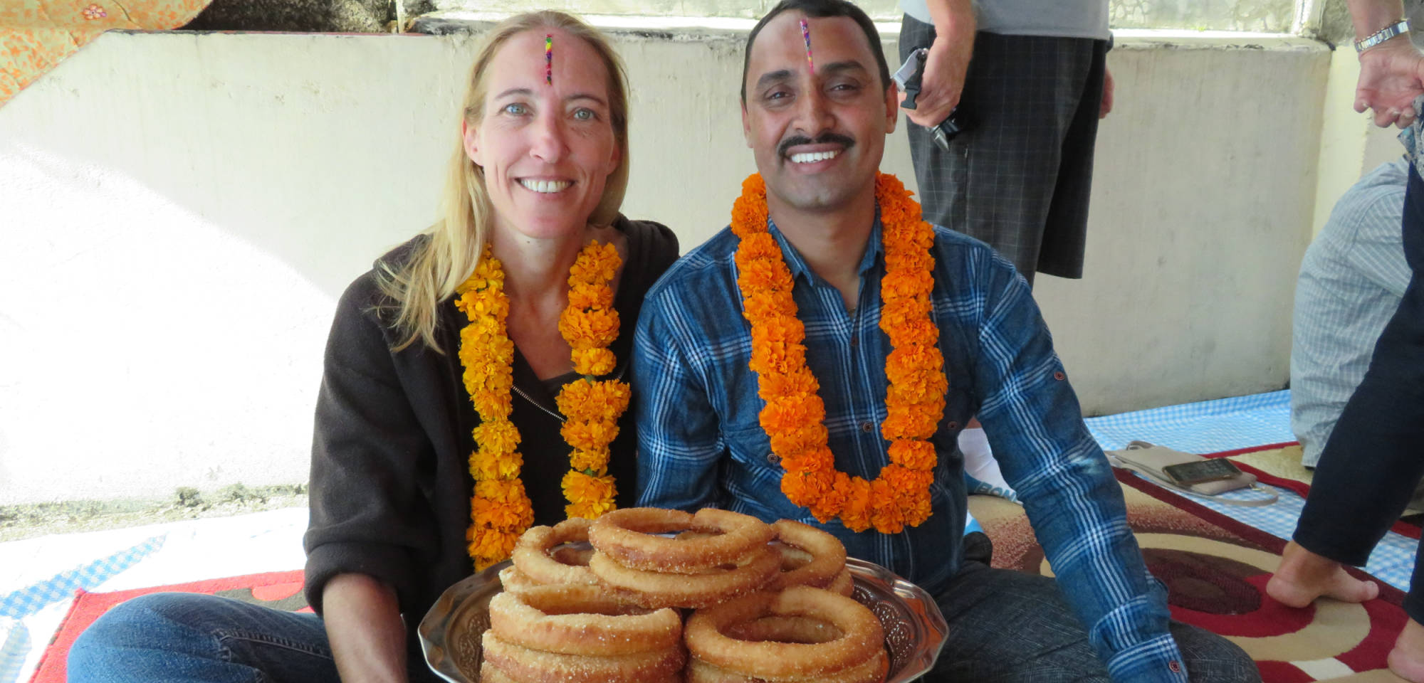 Diwali-viering met Nepalese vrienden.