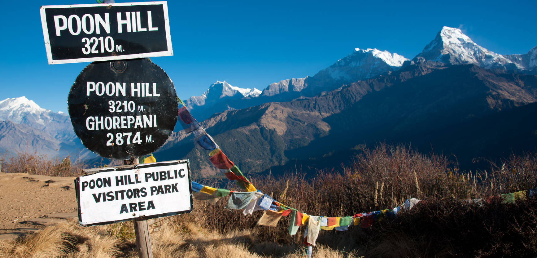 De Poon Hill top op 3210 meter hoogte!